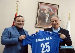Erzurumspor yönetimi Bakan Ala yı ağırladı